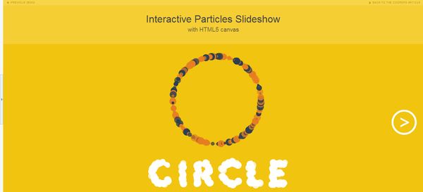 Interactive-Particles-Slideshow