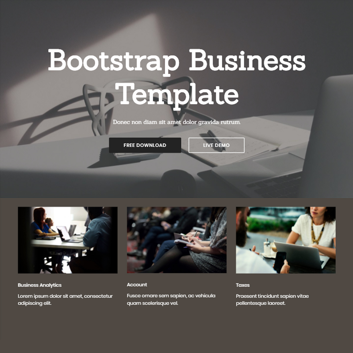  Bootstrap 4 Business Template – Free Download