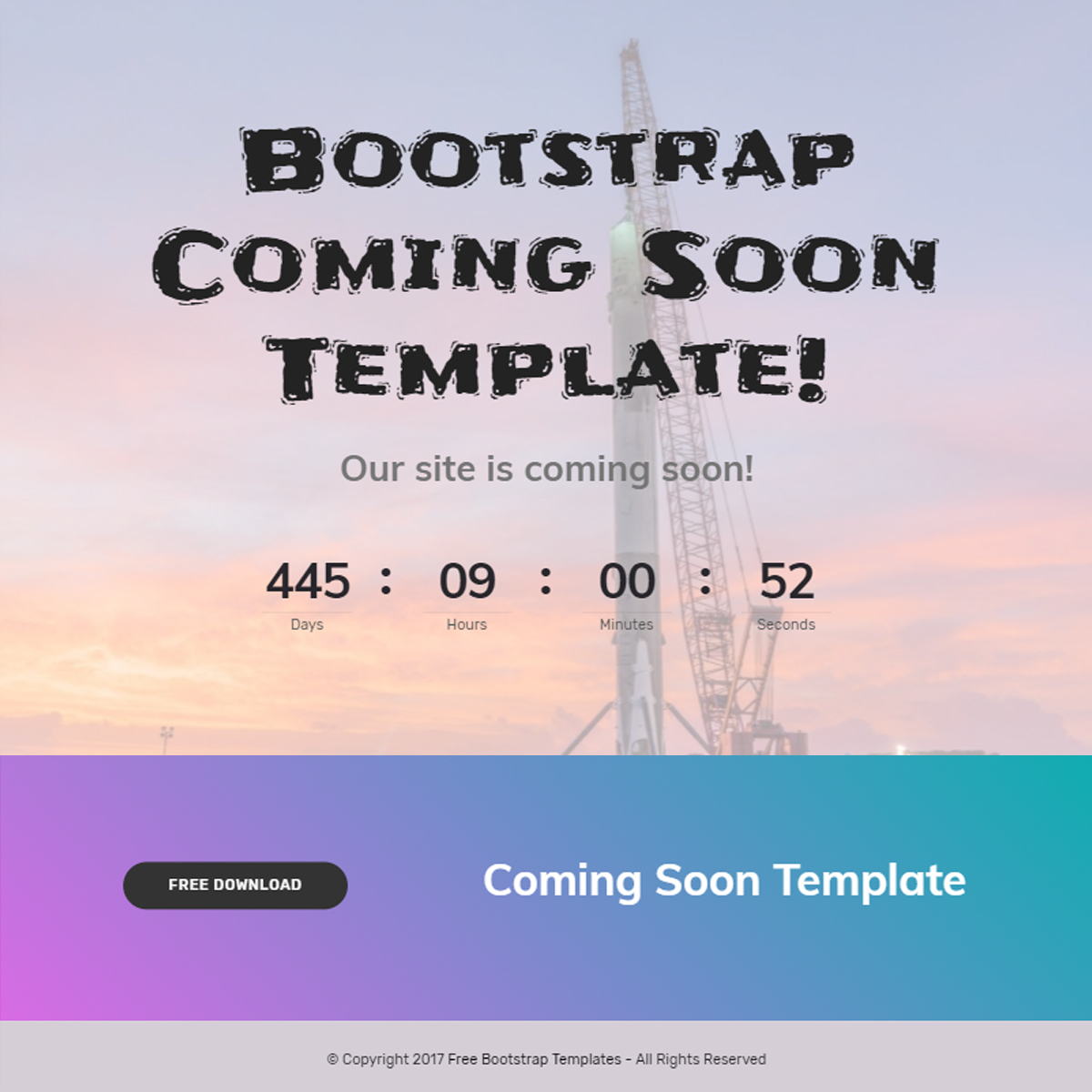Bootstrap 4 Header Template – Free Download