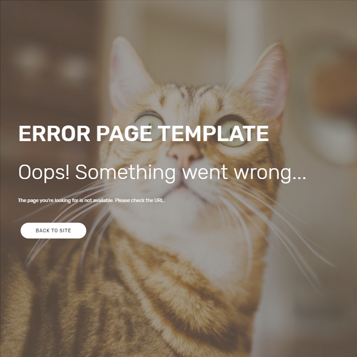 Bootstrap 4 HTML Error Page Template – Free Download