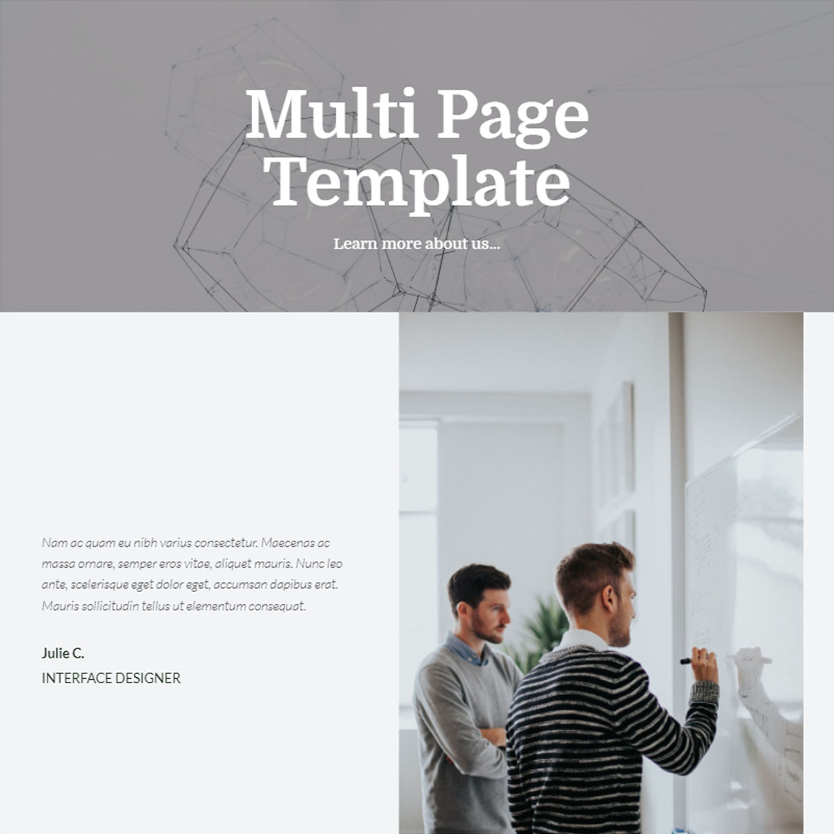 Bootstrap 4 Multi Page Template – Free Download