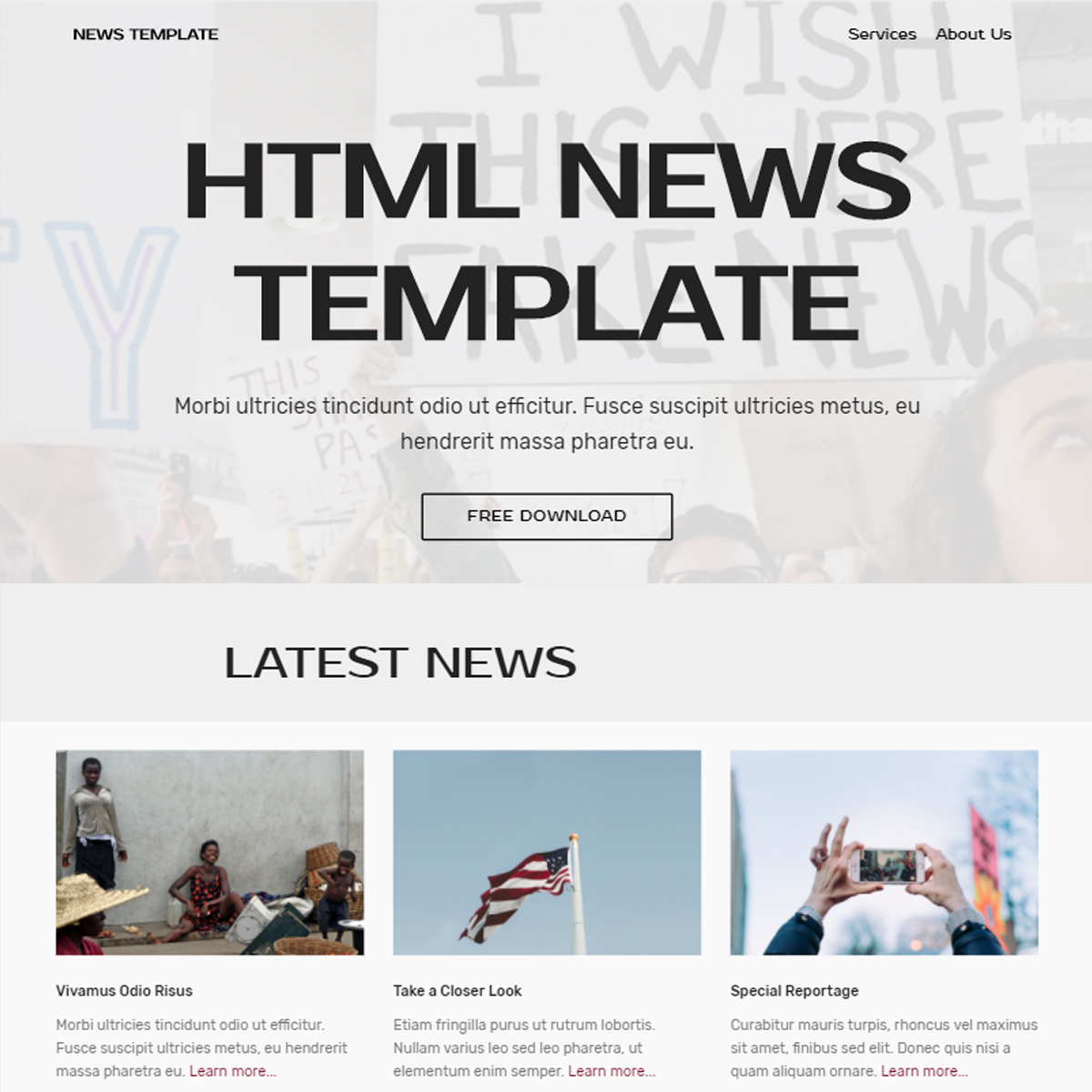 Bootstrap 4 HTML News Template – Free Download
