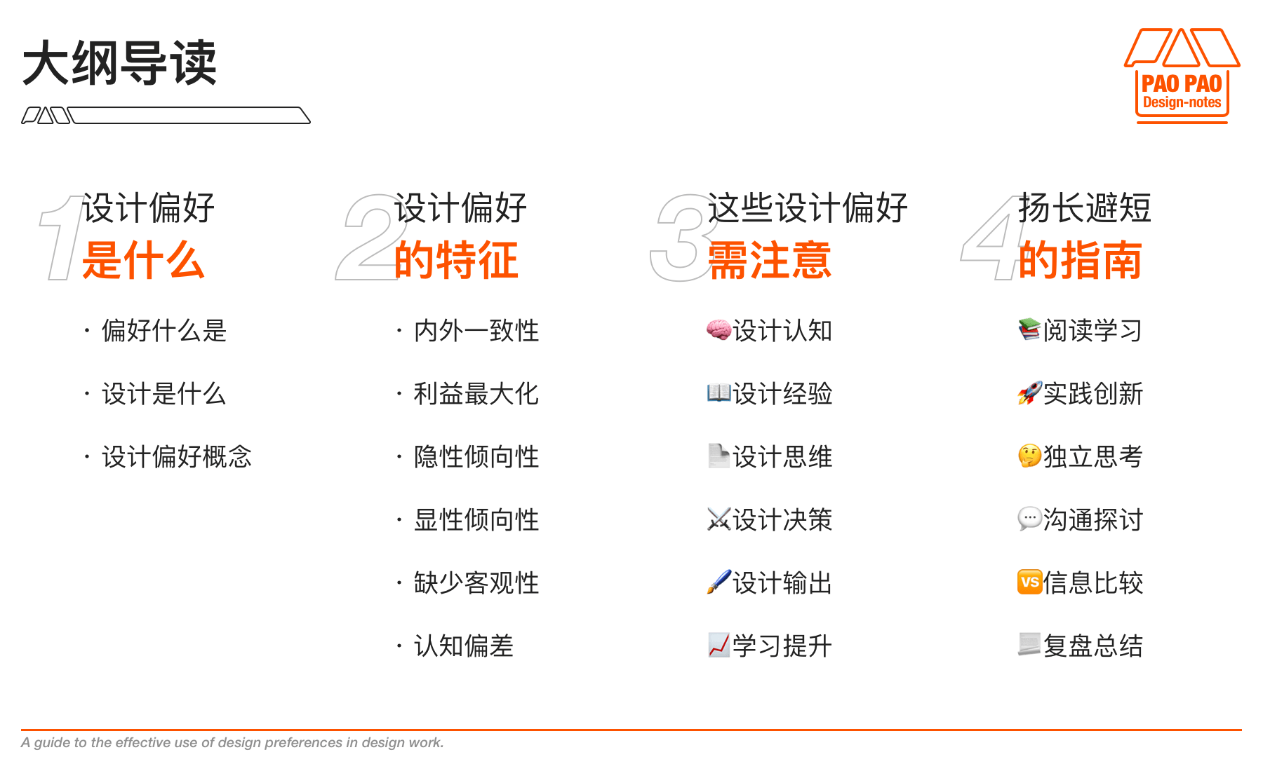 个人设计偏好的效用与避坑